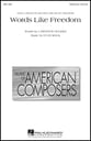 Words Like Freedom SATB choral sheet music cover
